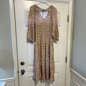 Falls Creek - Floral Print Maxi Dress - XL